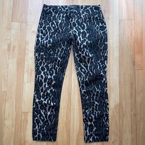 Y2K Vintage Guess Leopard Print Stretch Jeans Size 27